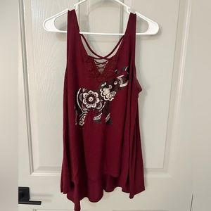 Maroon Elephant Tank